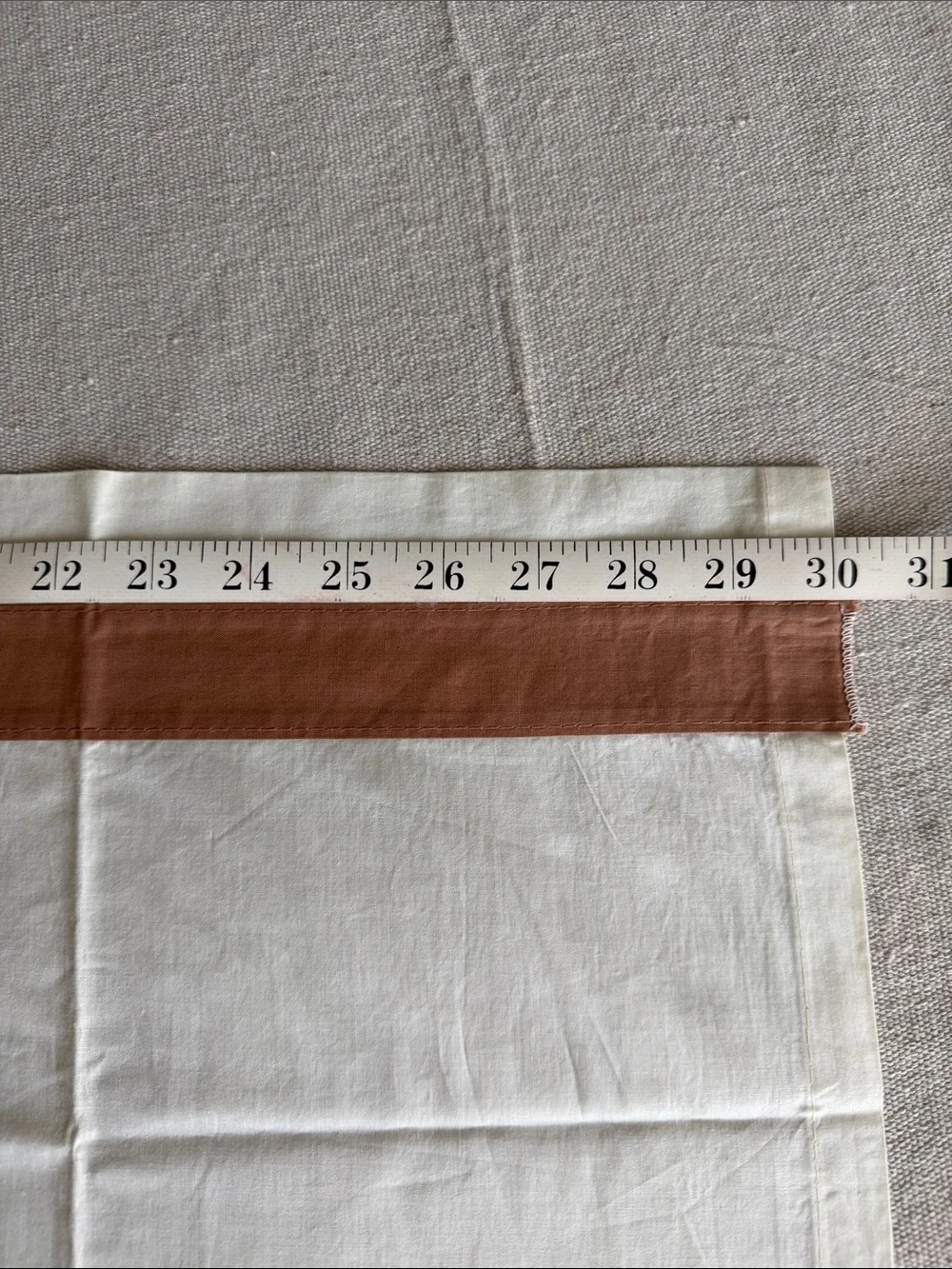 Vintage ruffled cream & muted terra cotta brown polka dot cafe curtain valances